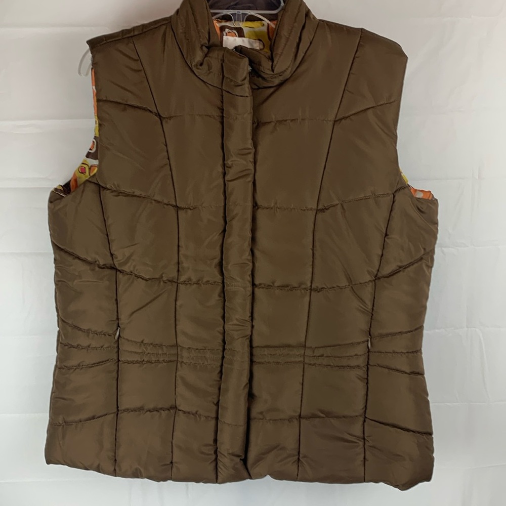MiFresia brown puffer vest